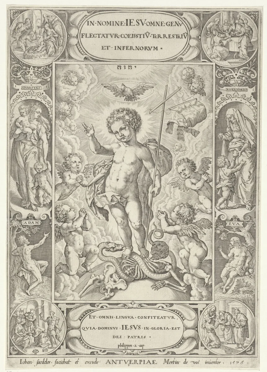 Christus als kind by Unknown, print, 1576