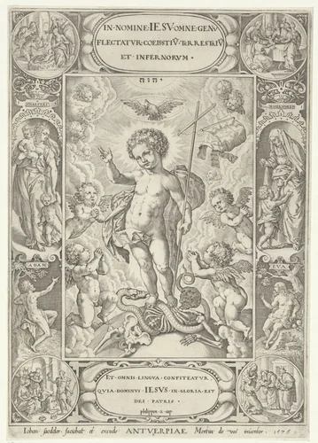 Christus als kind by Unknown, print, 1576