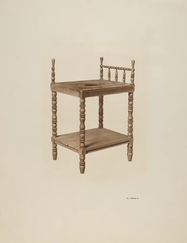 Wash Stand by Joe Brennan, index of american design, 1940