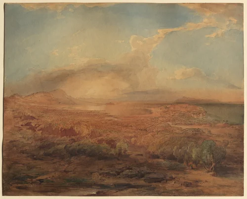 Epidauros by Carl Rottmann, drawing, 1838-1848