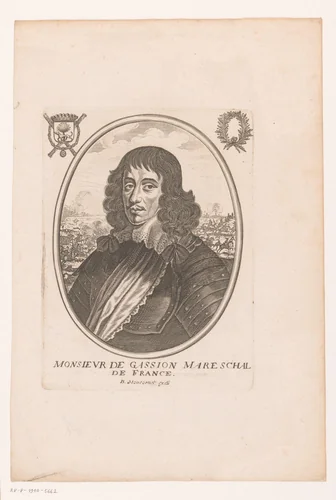 Portret van Jean de Gassion by anonymous, print, 1639-1668