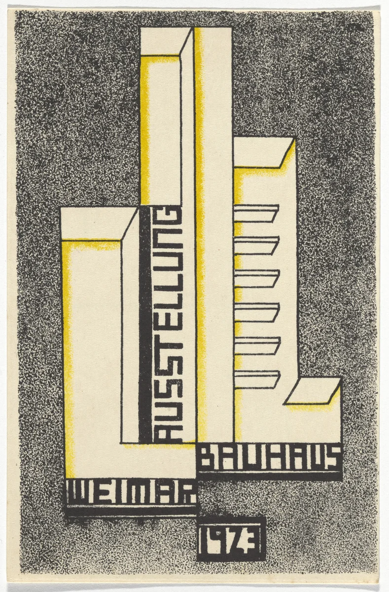 Bauhaus Ausstellung Weimar 1923 by Farkas Molnár, design, 1923
