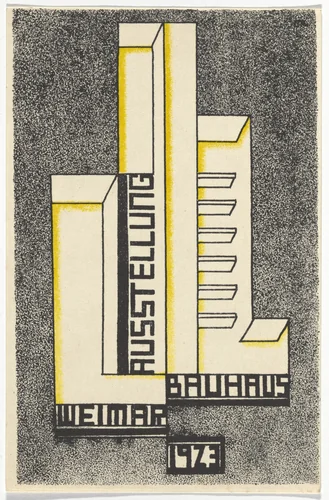 Bauhaus Ausstellung Weimar 1923 by Farkas Molnár, design, 1923