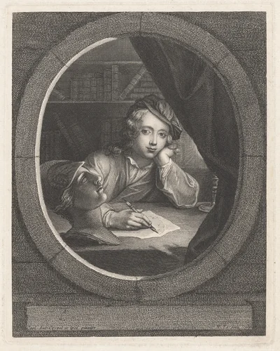 Charles-Antoine Coypel by Nicolas Henri Tardieu, print, 1705-1749