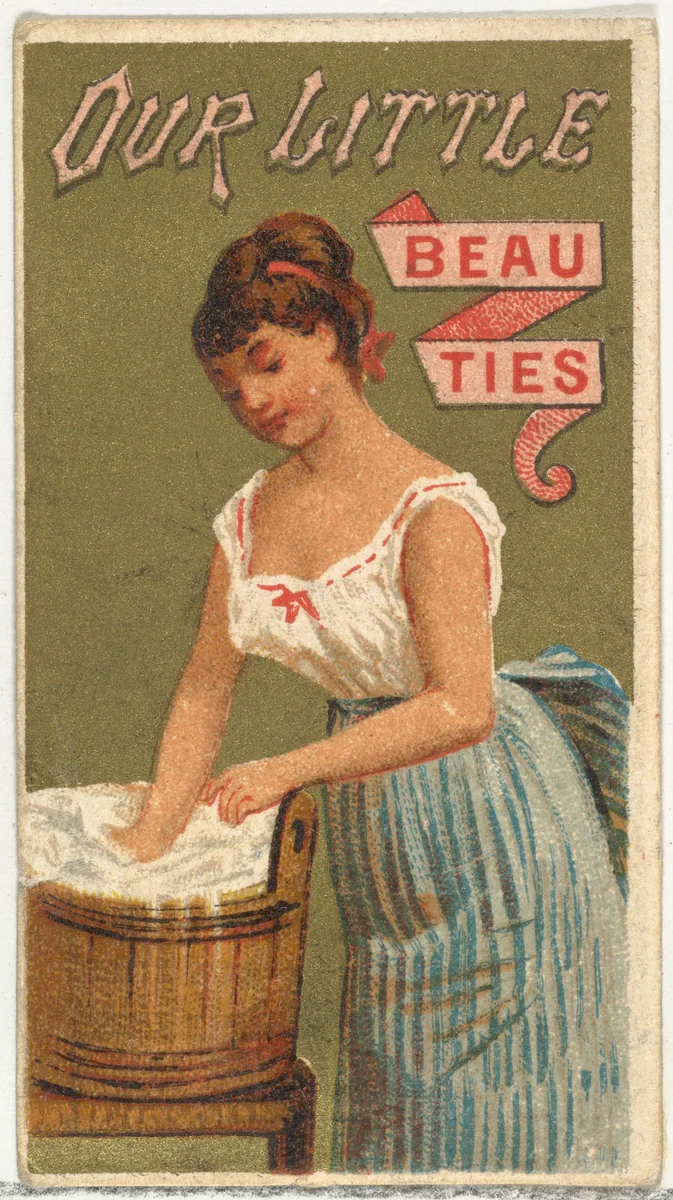 From the Girls and Children series (N58) promoting Our Little Beauties Cigarettes for Allen & Ginter brand tobacco products by Allen & Ginter, print, 1887
