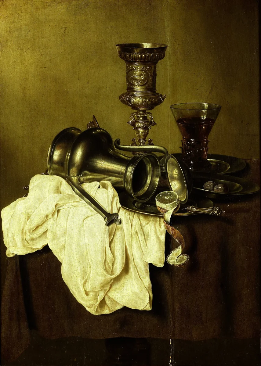 Still Life by Gerret Willemsz. Heda, painting, 1642