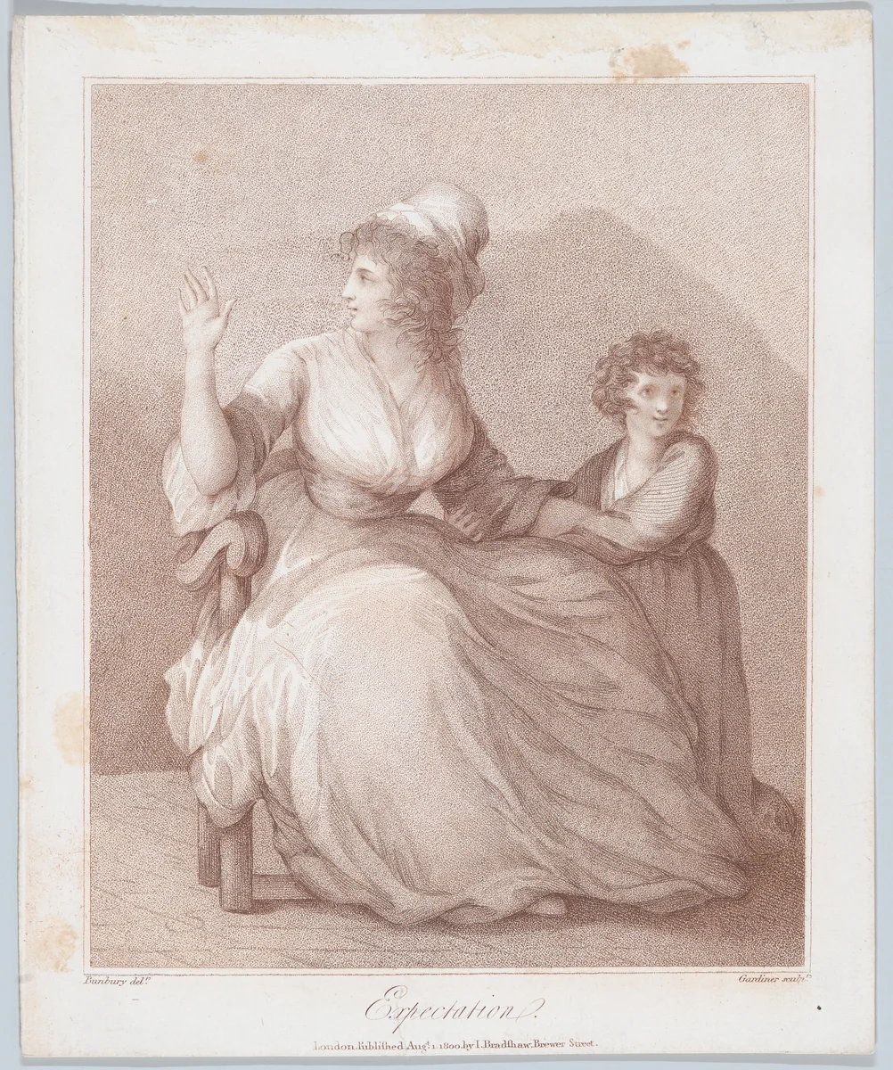 Expectation by William Nelson Gardiner, print, 1800