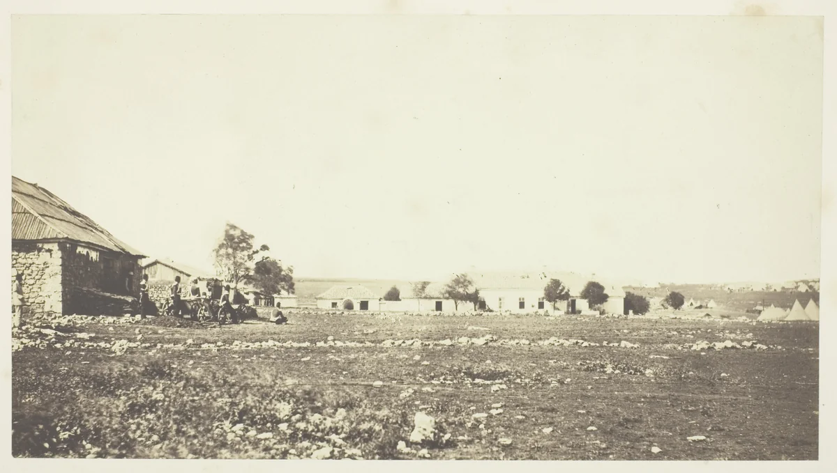 The British Head Quarters by Roger Fenton, photograph, 1855