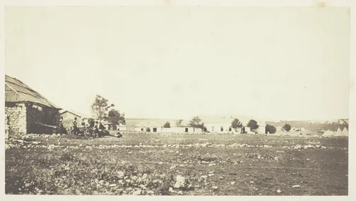 The British Head Quarters by Roger Fenton, photograph, 1855