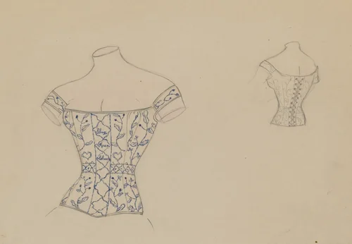 Corset by Sylvia Dezon, index of american design, 1935-1942