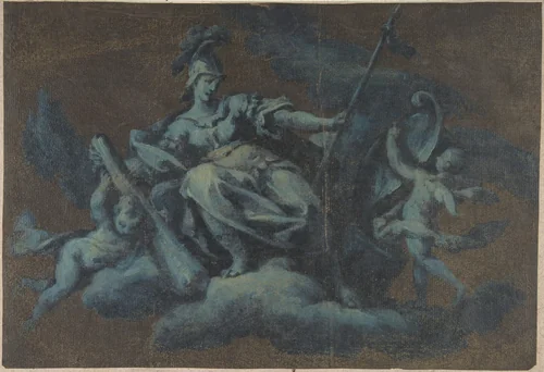 Allegorical Figure of Force by anonymous, drawing, 1700-1800
