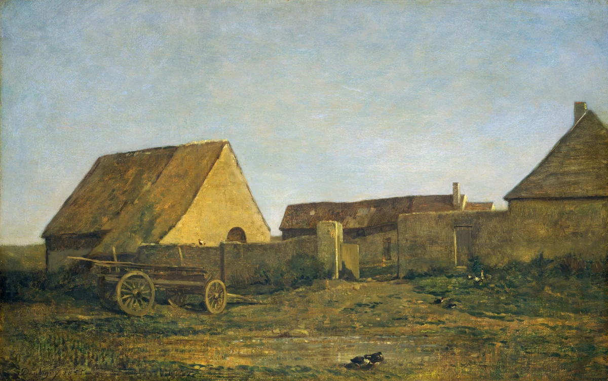 The Farm by Charles-François Daubigny, painting, 1855