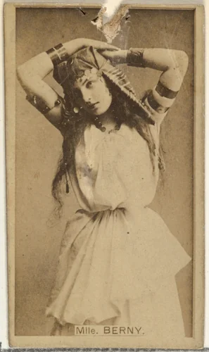 Mlle. Berny, from the Actors and Actresses series (N145-8) issued by Duke Sons & Co. to promote Duke Cigarettes by W. Duke, Sons & Co., photograph, 1890-1895
