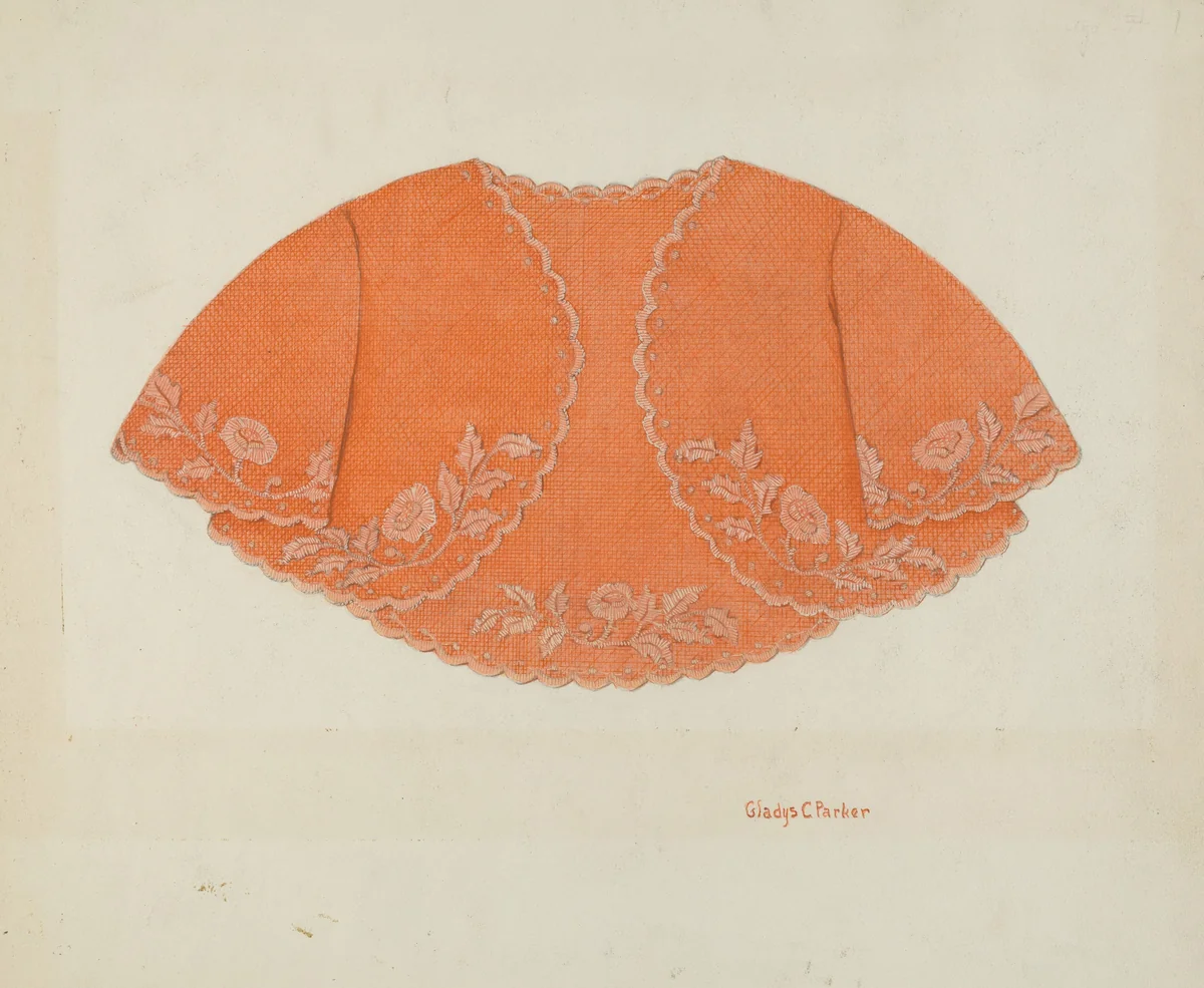 Child's Cape by Gladys C. Parker, index of american design, 1937