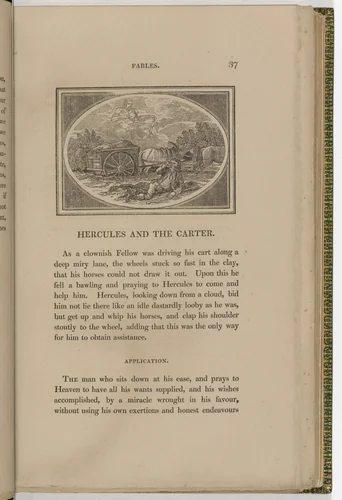 Headpiece (page 37) from The Fables of Aesop by Thomas Bewick, illustrated book, 1818