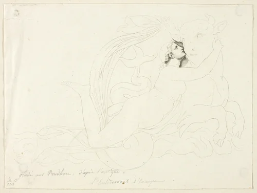 Rape of Europa by Pierre-Paul Prud'hon, print, 1778-1823