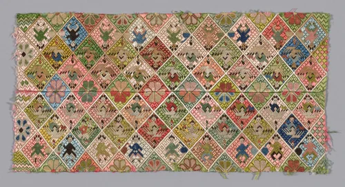 Fragment (Touser Bands) by Han-Chinese, textile, 1875-1900