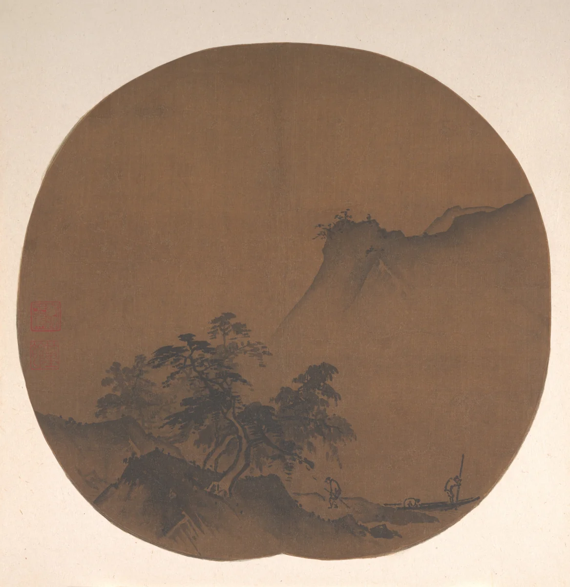 Windswept lakeshore by Xia Gui, painting, 1200-1279
