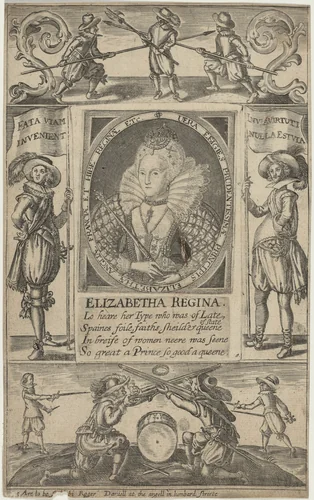 Queen Elizabeth by Willem de Passe; John Payne, print, 1607-1647