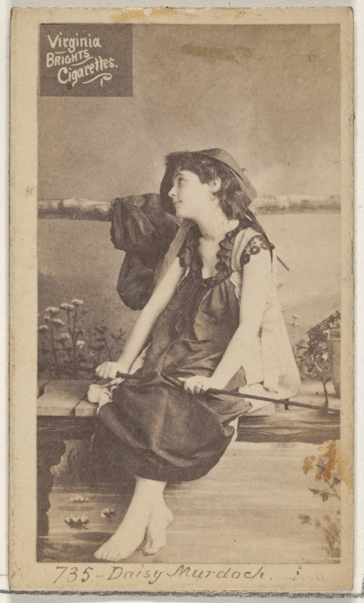 Card 735, Daisy Murdoch, from the Actors and Actresses series (N45, Type 2) for Virginia Brights Cigarettes by Allen & Ginter, photograph, 1885-1891