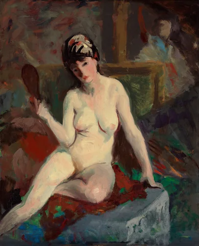 Seated Nude by Robert Henri, painting, 1918