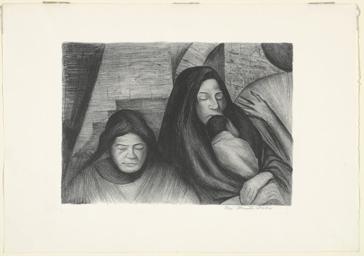Three Generations (Tres generaciones) by José Clemente Orozco, print, 1929