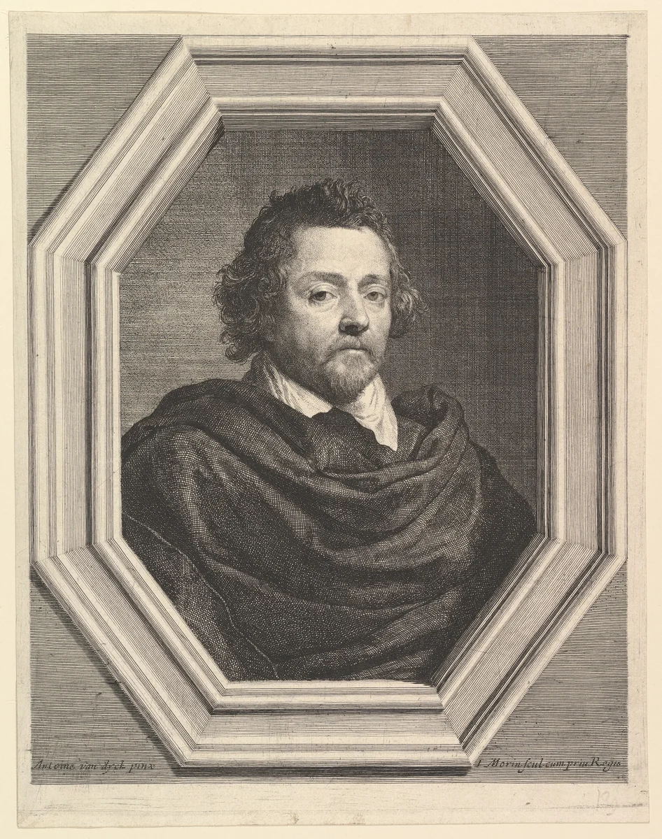 Nicolas Chrystin, bourgeois d'Anvers by Jean Morin, print, 1605-1650
