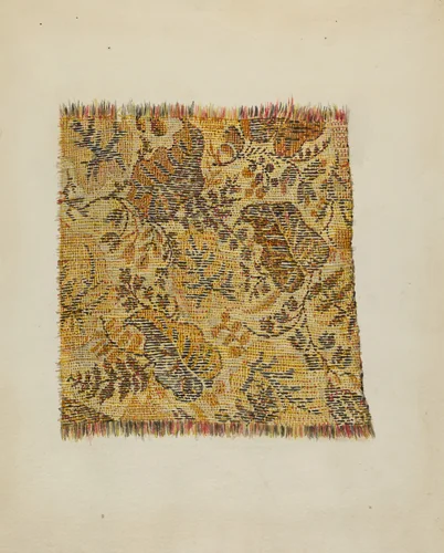 Ingrain Carpet by Marian Curtis Foster, index of american design, 1937