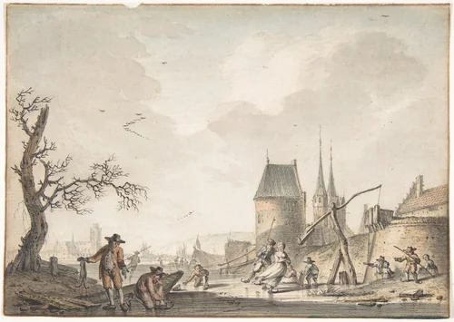 January by Hendrik Meijer, drawing, 1772