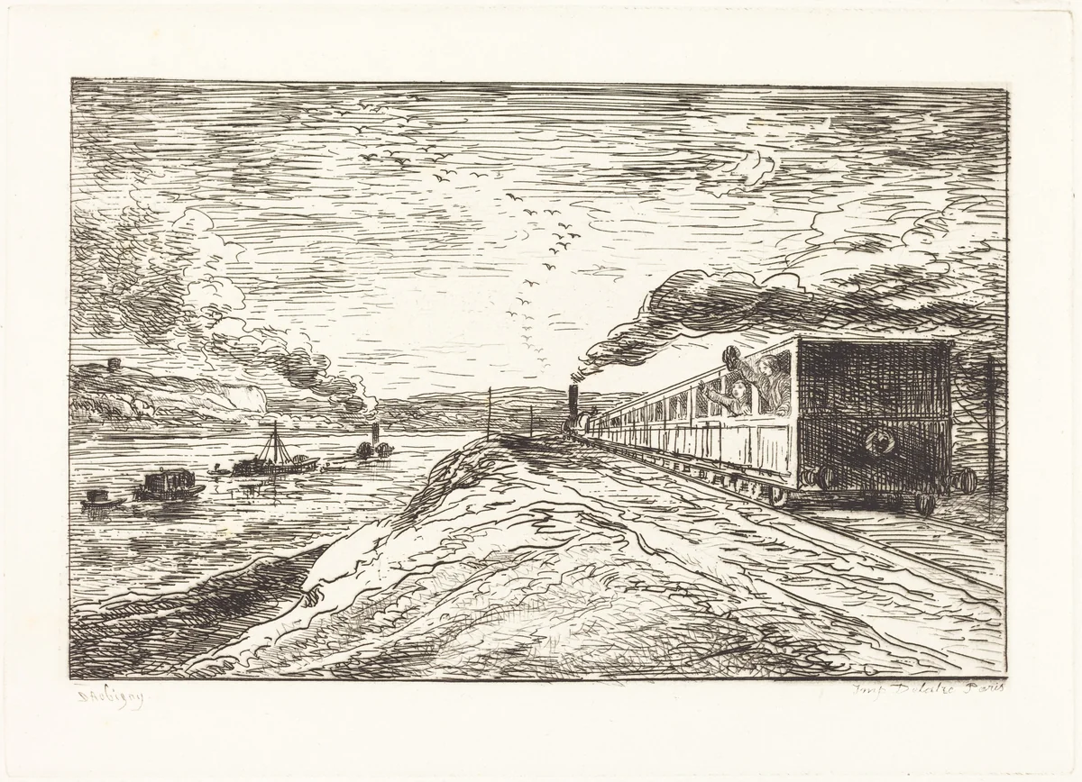 The Departure (Le Depart) by Charles-François Daubigny, portfolio, 1862