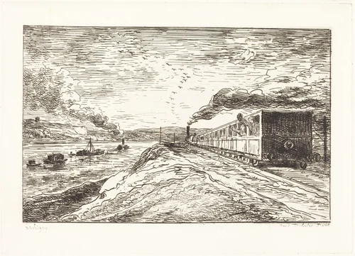 The Departure (Le Depart) by Charles-François Daubigny, portfolio, 1862