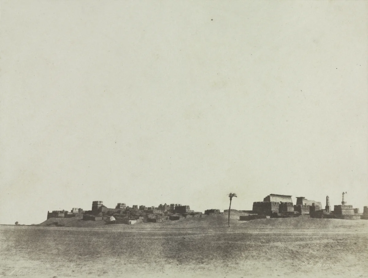 View of Luxor by John Beasley Greene, photograph, 1854