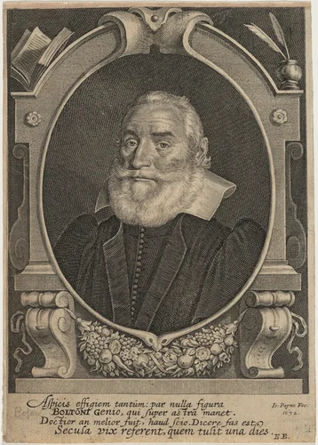 Reverend Robert Bolton by John Payne, print, 1632