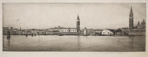 St. Mark's Basin, Venice by Mortimer Menpes, print, 1910