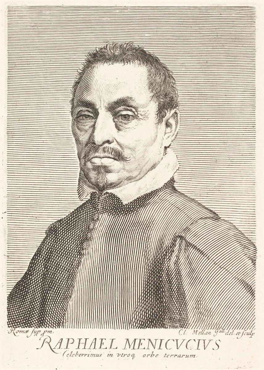 Raffaello Menicucci by Claude Mellan, print, 1598-1688