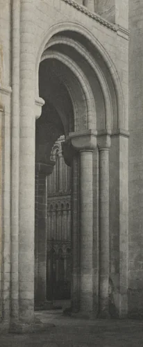 Ely Cathedral, Nave, Southwest Corner by Frederick H. Evans, photograph, 1894-1904