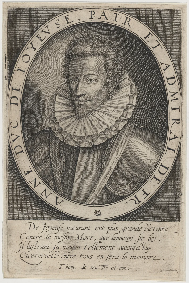 Anne, Duc de Joyeuse by Thomas de Leu, print, 1560-1620