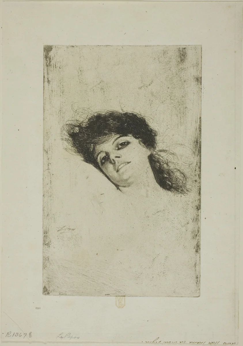 Mary by Anders Zorn, print, 1884