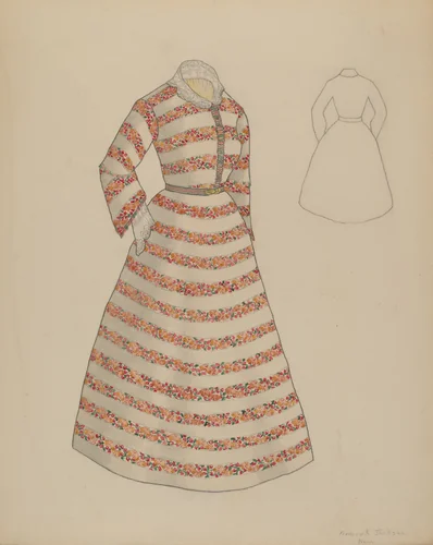Dress by Frederick Jackson, index of american design, 1937