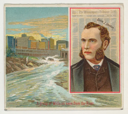 Alden J. Blethen, The Minneapolis Tribune, from the American Editors series (N35) for Allen & Ginter Cigarettes by Allen & Ginter, print, 1887