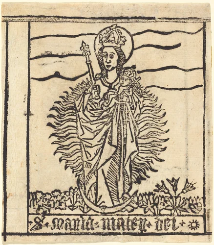 The Virgin and Child by German 15th Century, print, 1460-1480