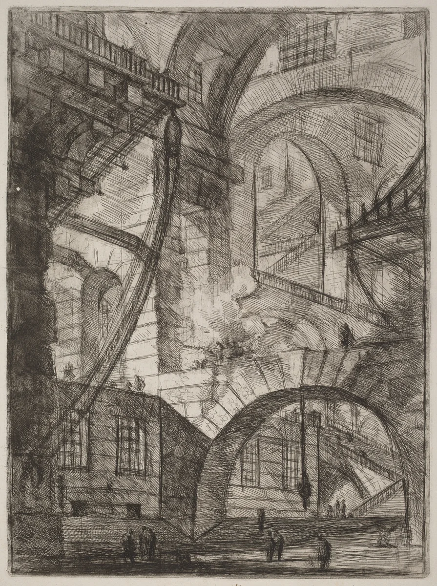 The Smoking Fire by Giovanni Battista Piranesi, print, 1750-1758