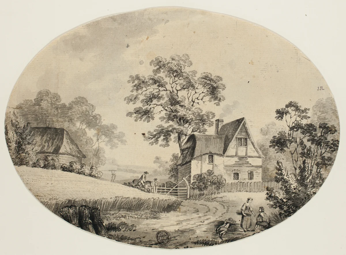 Rider Visiting Farm by John Inigo Richards
Paul Sandby
Edward Dayes, drawing, 1700-1799