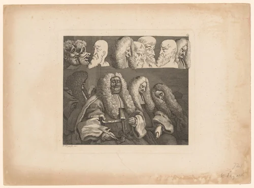 Rechters by William Hogarth, print, 1758-1764
