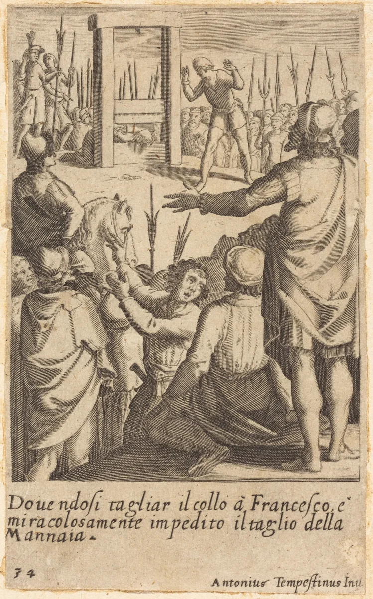 Francesco by Jacques Callot; Antonio Tempesta, print, 1619