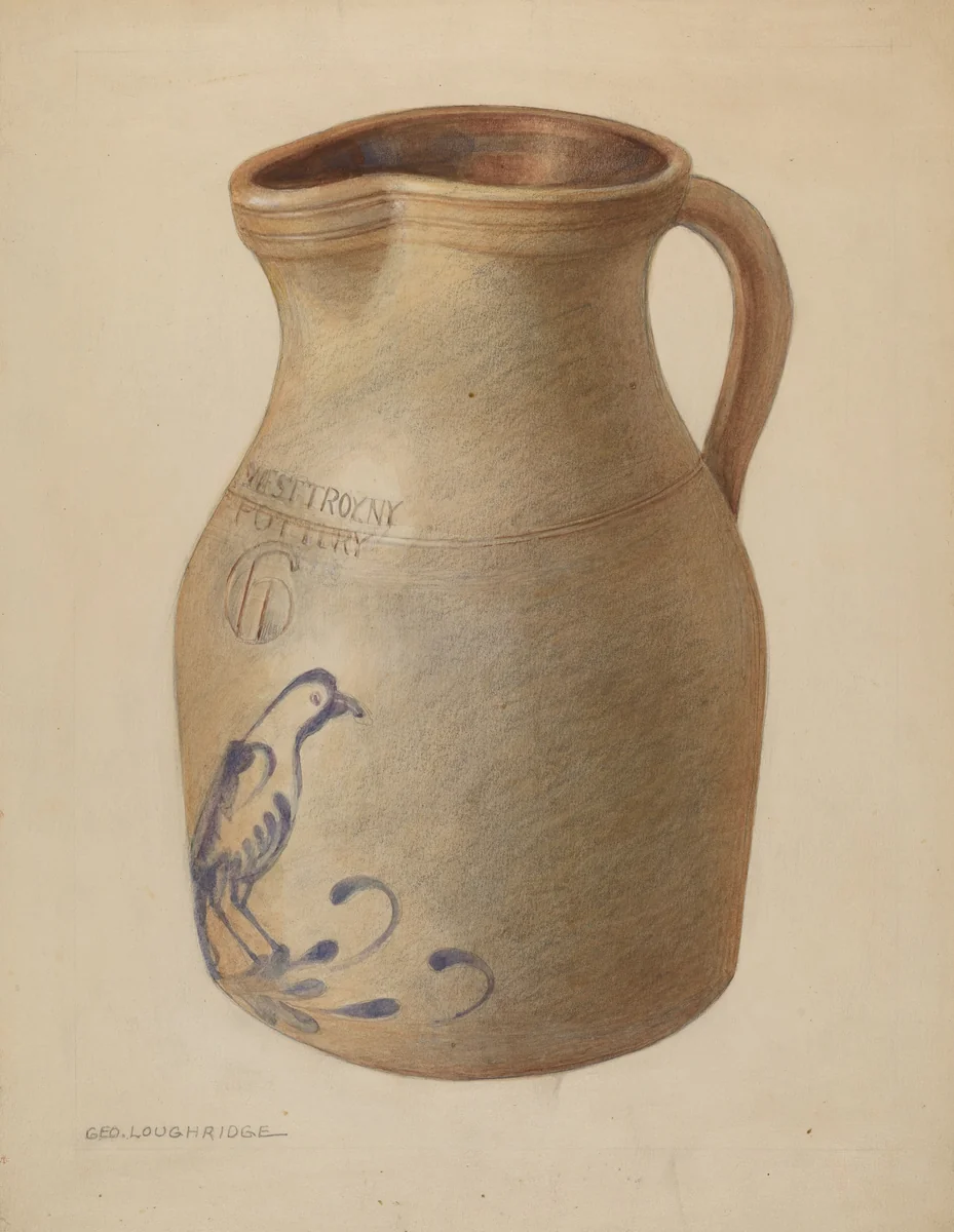 Pitcher by George Loughridge, index of american design, 1937