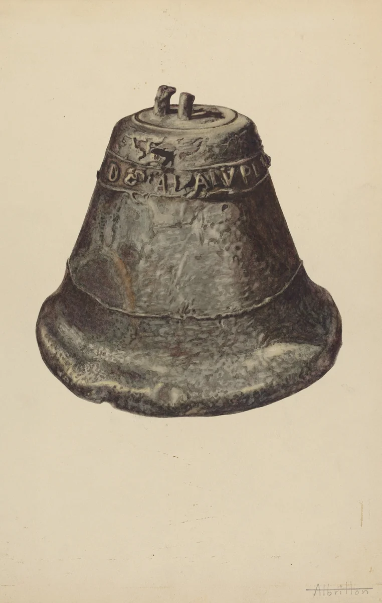 Church Bell by Edward Albritton, index of american design, 1935-1942