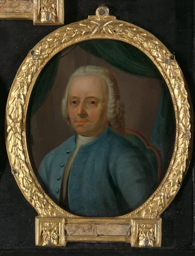 Portrait of Joannes Badon, Poet from Vlaardingen by Nicolaas Reyers, painting, 1732-1771