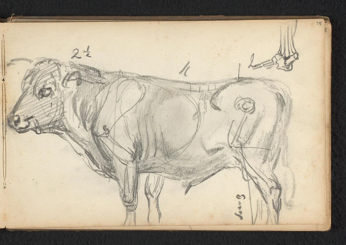 Rund by Jan Bedijs Tom, drawing, 1823-1894