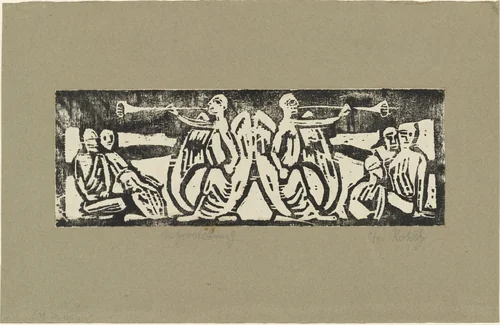 Resurrection (Auferstehung) by Christian Rohlfs, print, 1917